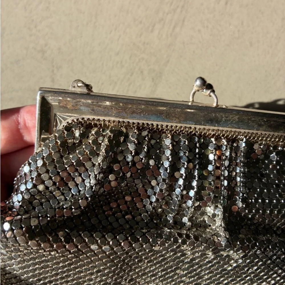 Vintage Whiting & Davis Silver Mesh Evening Bag